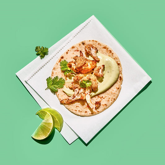 Cauliflower Tacos with Avocado Crema