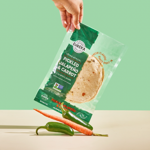 Pickled Jalapeño & Carrot Quesadillas with Smoky Chipotle Sauce